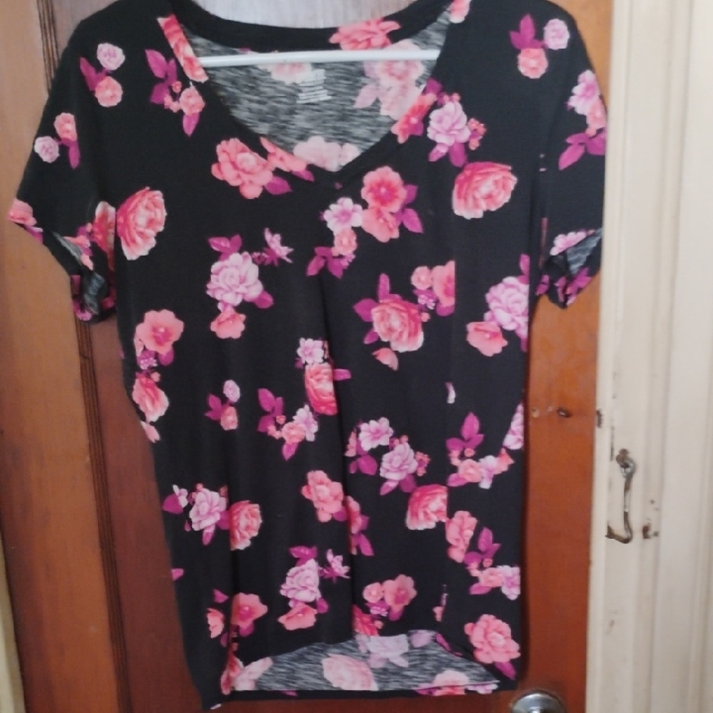 PINK Victoria's Secret Fitted Pink Short Sleeve T-Shirt